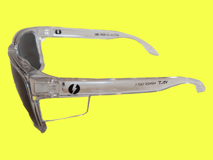 Protective eyewear- Crystal clear frame/ Tinted Lens