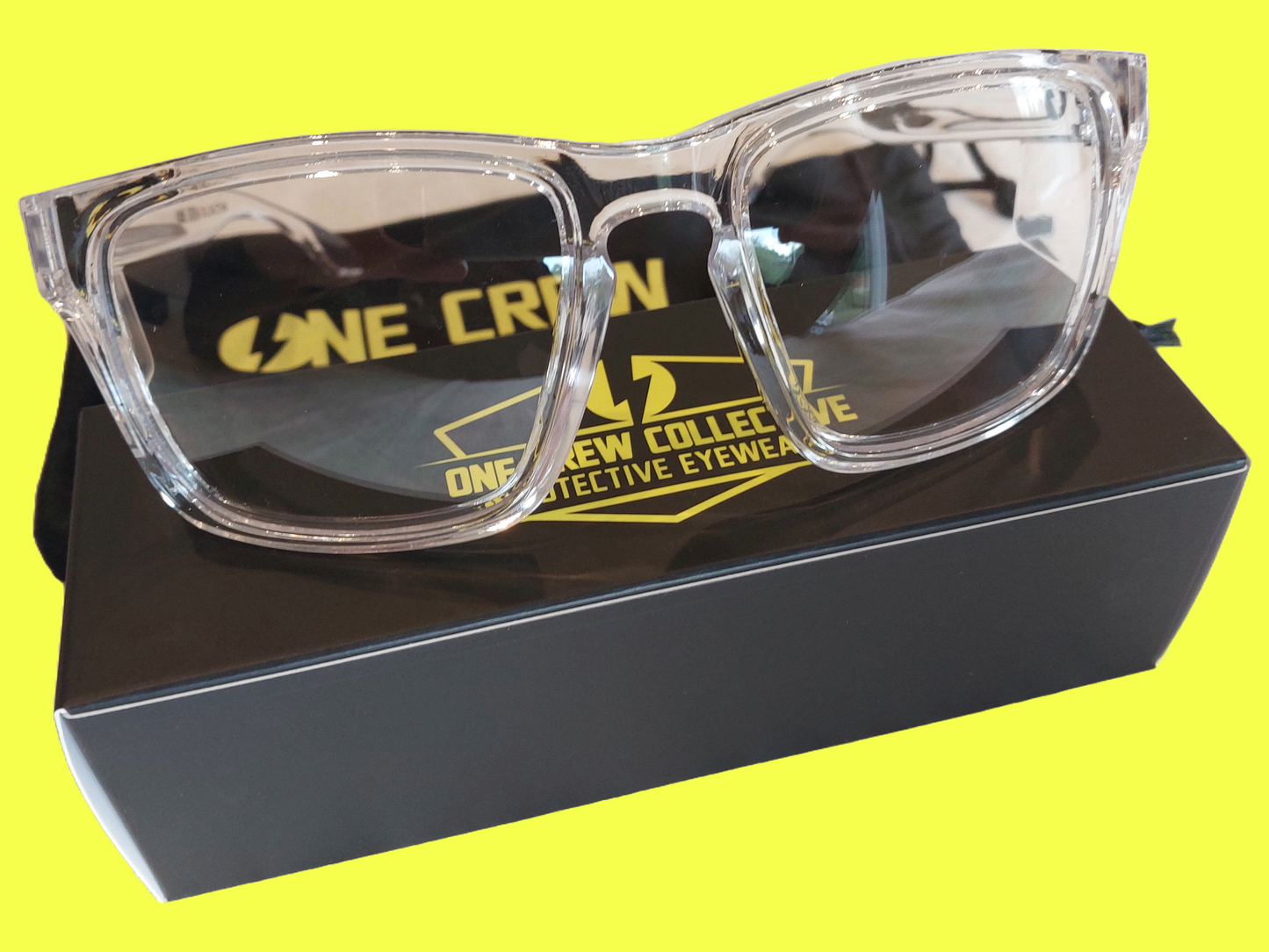 Protective eyewear- Crystal clear frame/ clear Lens