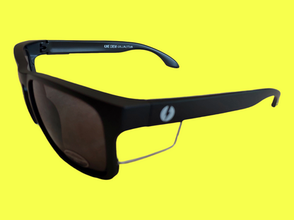 Protective eyewear- stealth Black frame/tinted lens