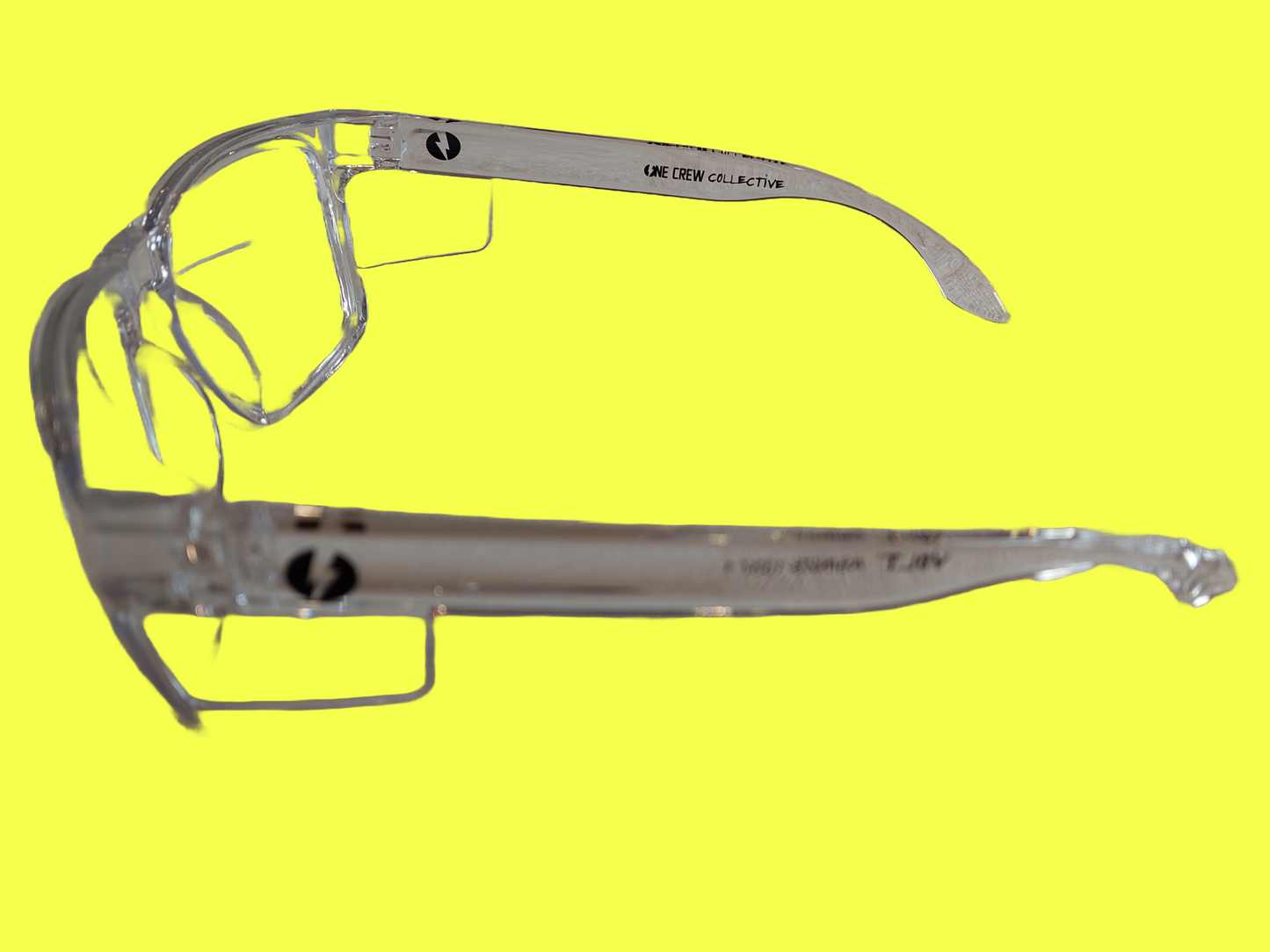 Protective eyewear- Crystal clear frame/ clear Lens