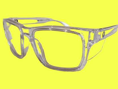 Protective eyewear- Crystal clear frame/ clear Lens